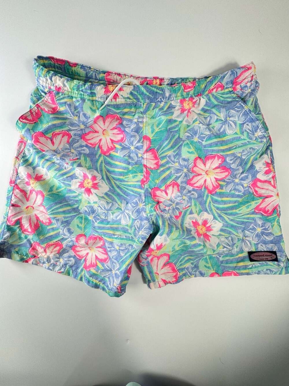 Vineyard Vines Printed Chappy Swim Trunks Floral Pattern